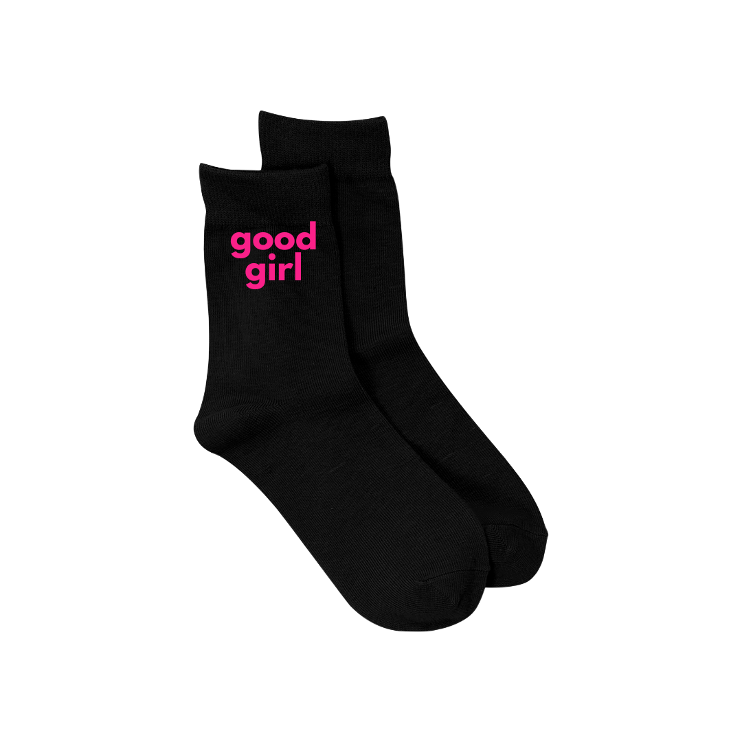 Good Girl Socks Black - WHOLESALE