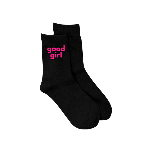 Good Girl Socks Black - WHOLESALE