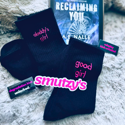 Daddy's Girl Socks - Black